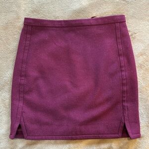 J. Crew lined wool mini skirt, size 0